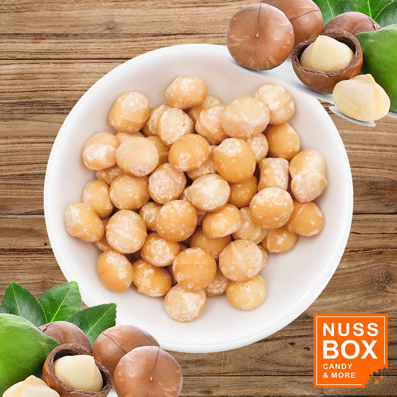 Macadamia Nüsse naturbelassen