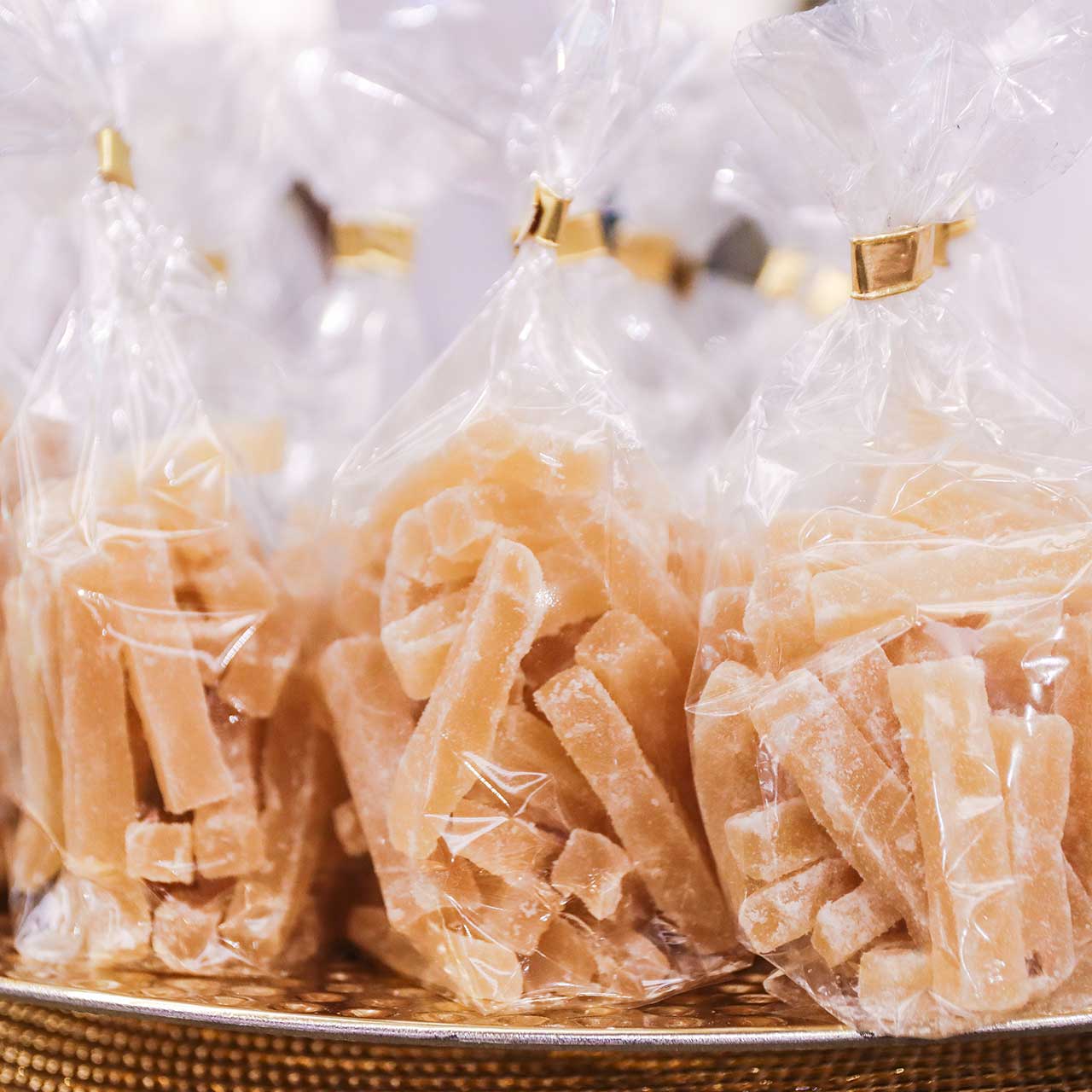 Ingwerstäbchen gezuckert