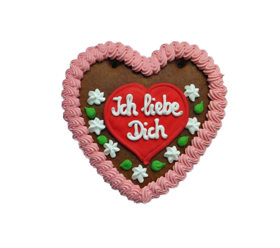 "Ich liebe Dich" – 120g Lebkuchenherz