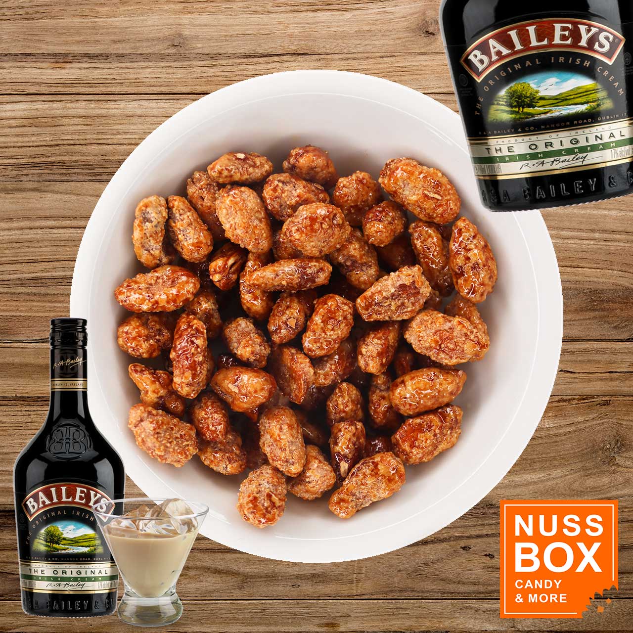 Gebrannte Mandeln mit Irish Cream