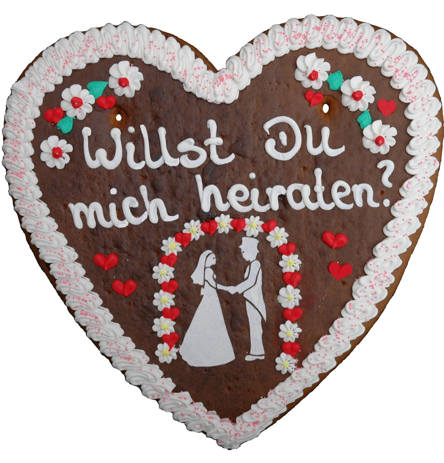 "Willst du mich heiraten?" – 1000g Lebkuchenherz
