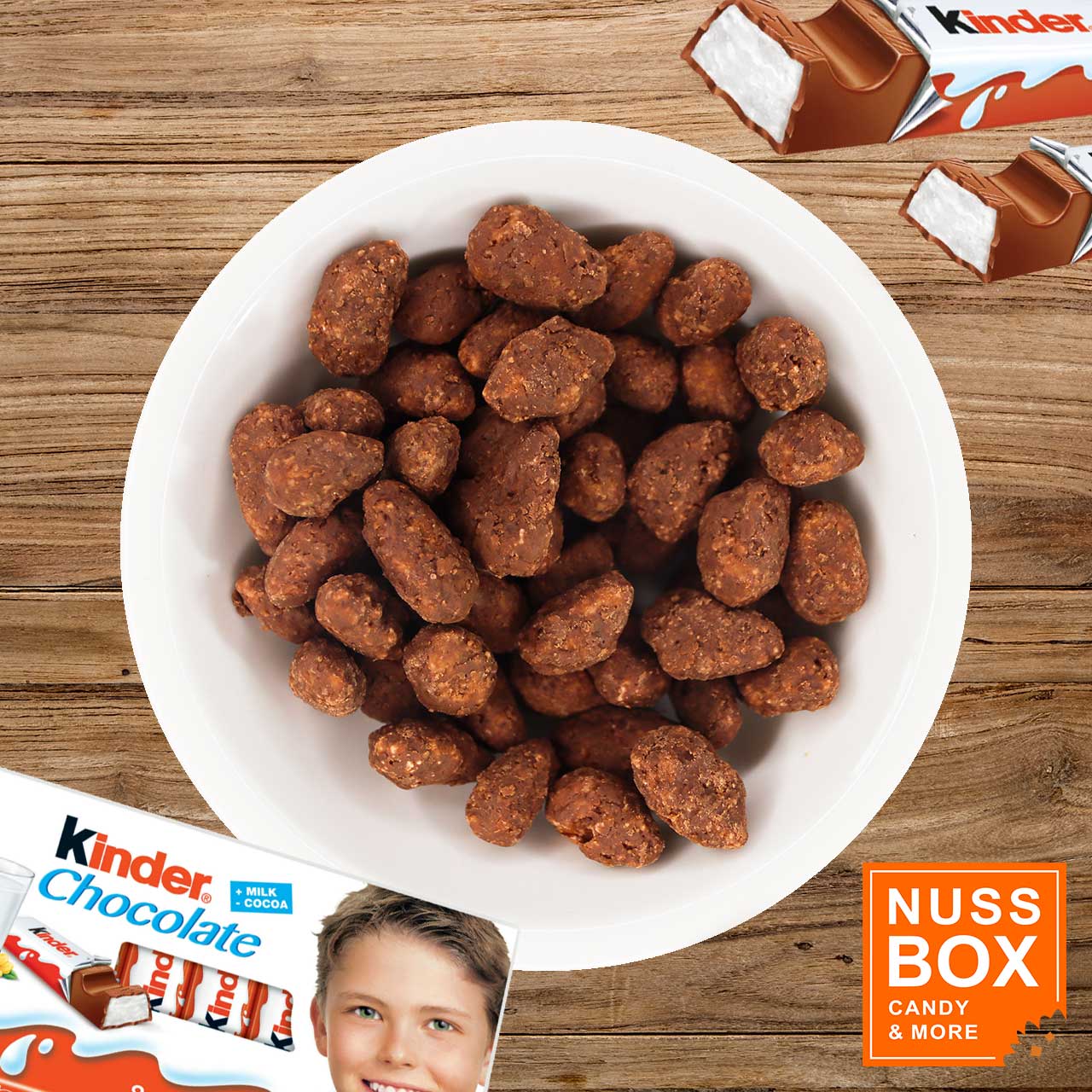 Gebrannte Mandeln mit Kinderschokolade