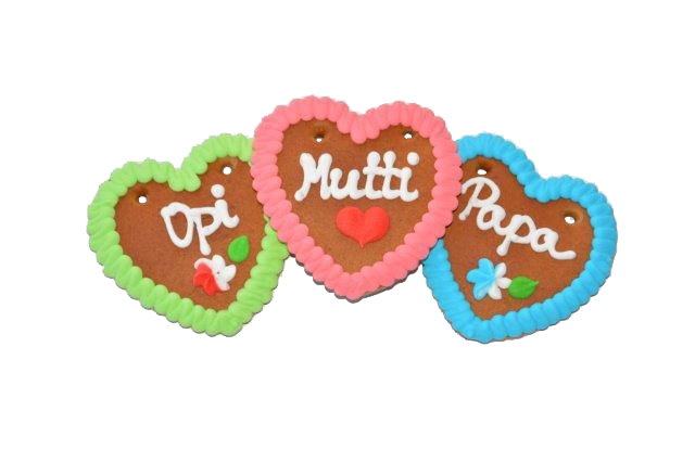 "Opi, Omi, Mutti oder Papa" – 50g Lebkuchenherz