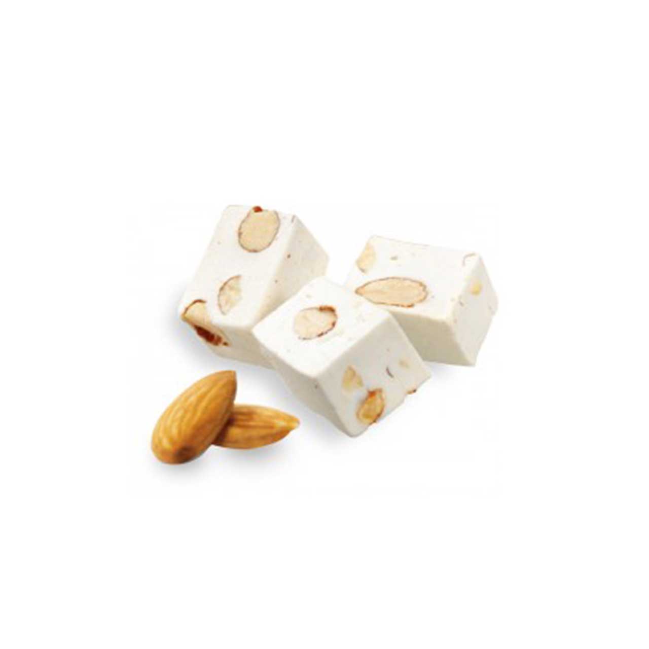 Soft Nougat Würfel mit Mandeln