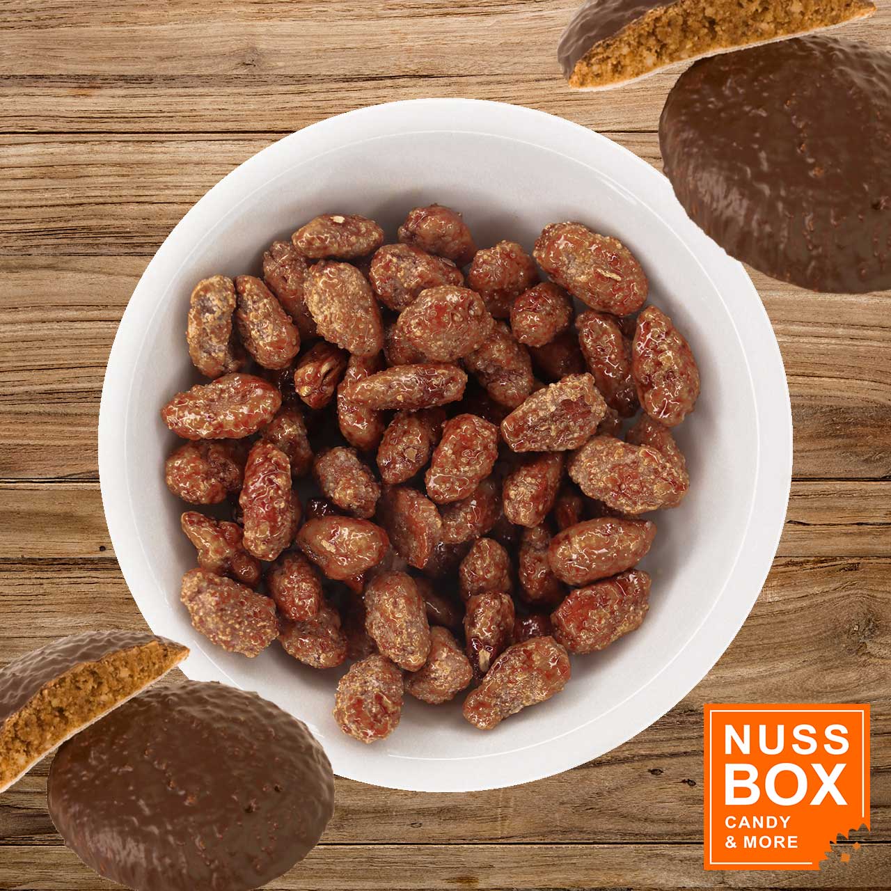 Gebrannte Mandeln mit Lebkuchen