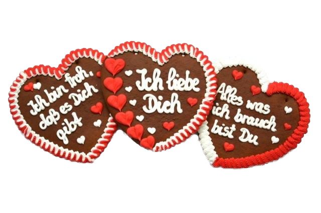 "Liebesspruch" – 290g Lebkuchenherz