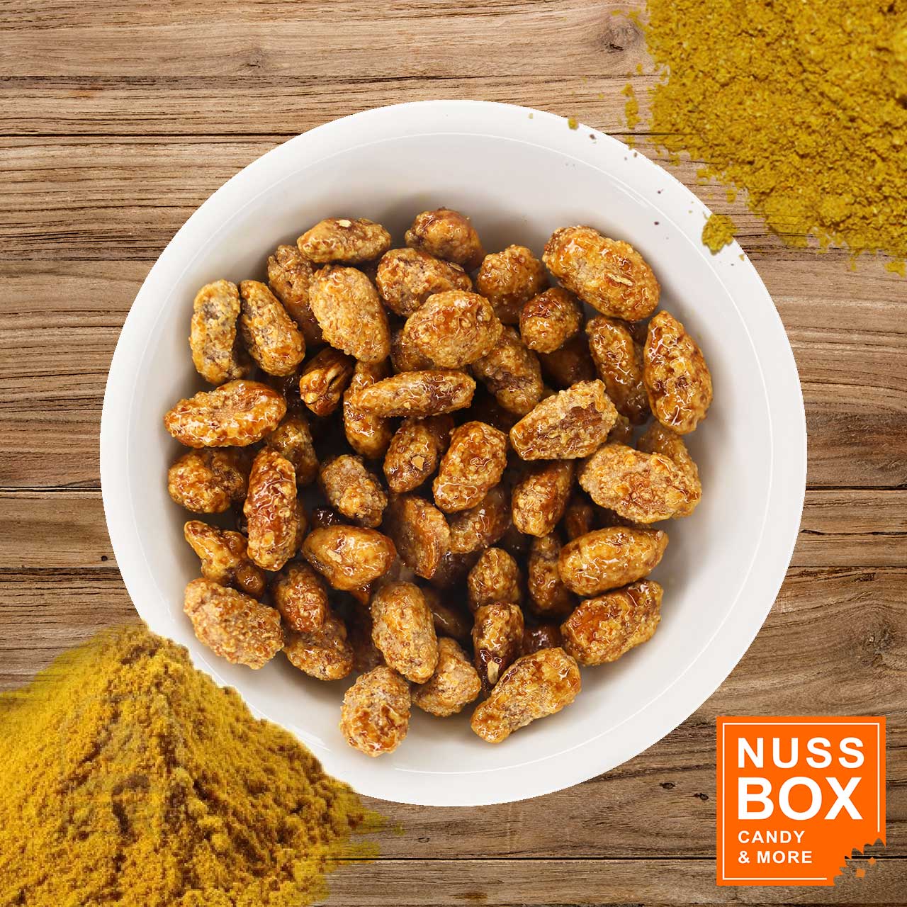 Gebrannte Mandeln mit Curry