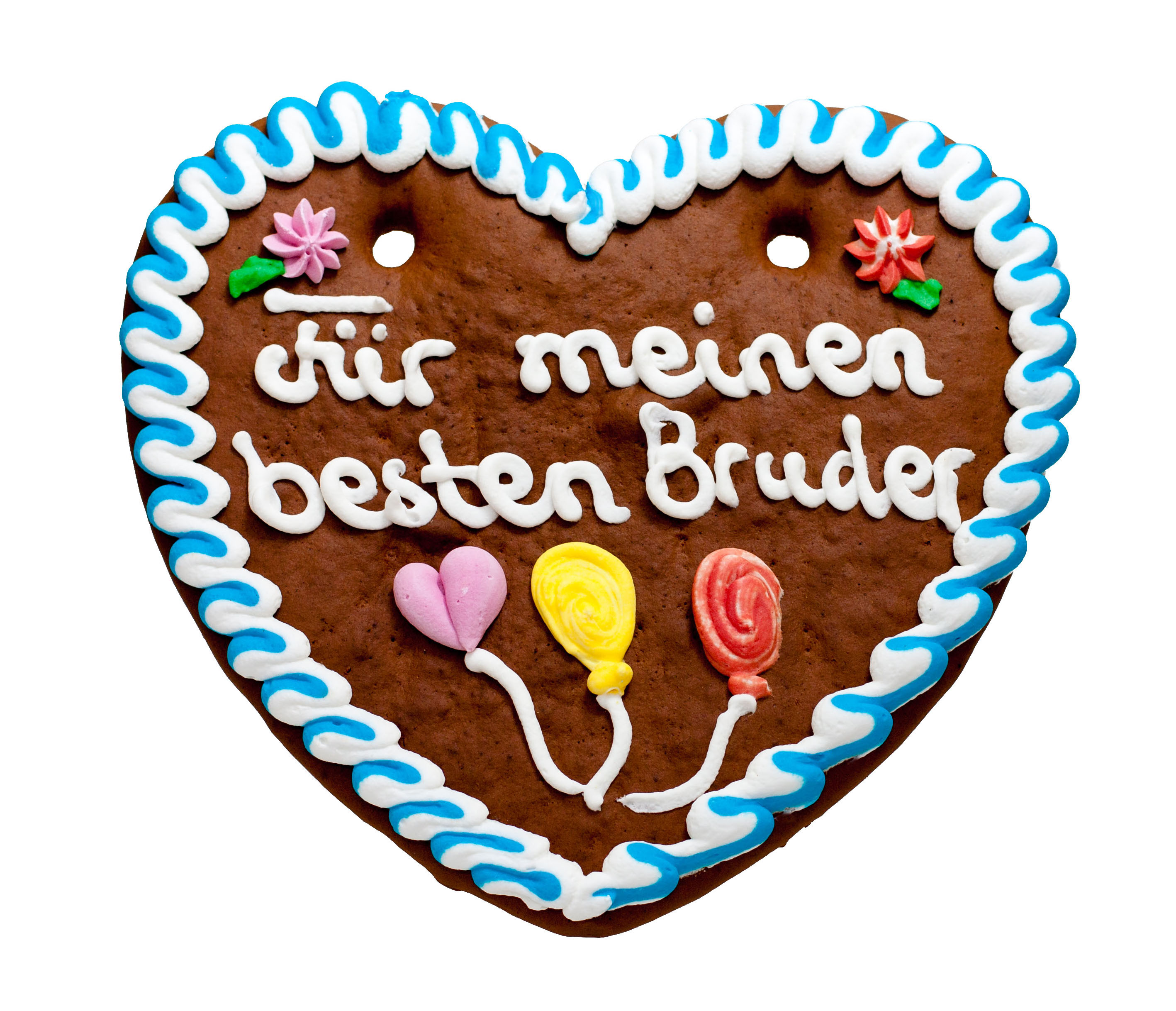 "Für meinen besten Bruder" – 200g Lebkuchenherz