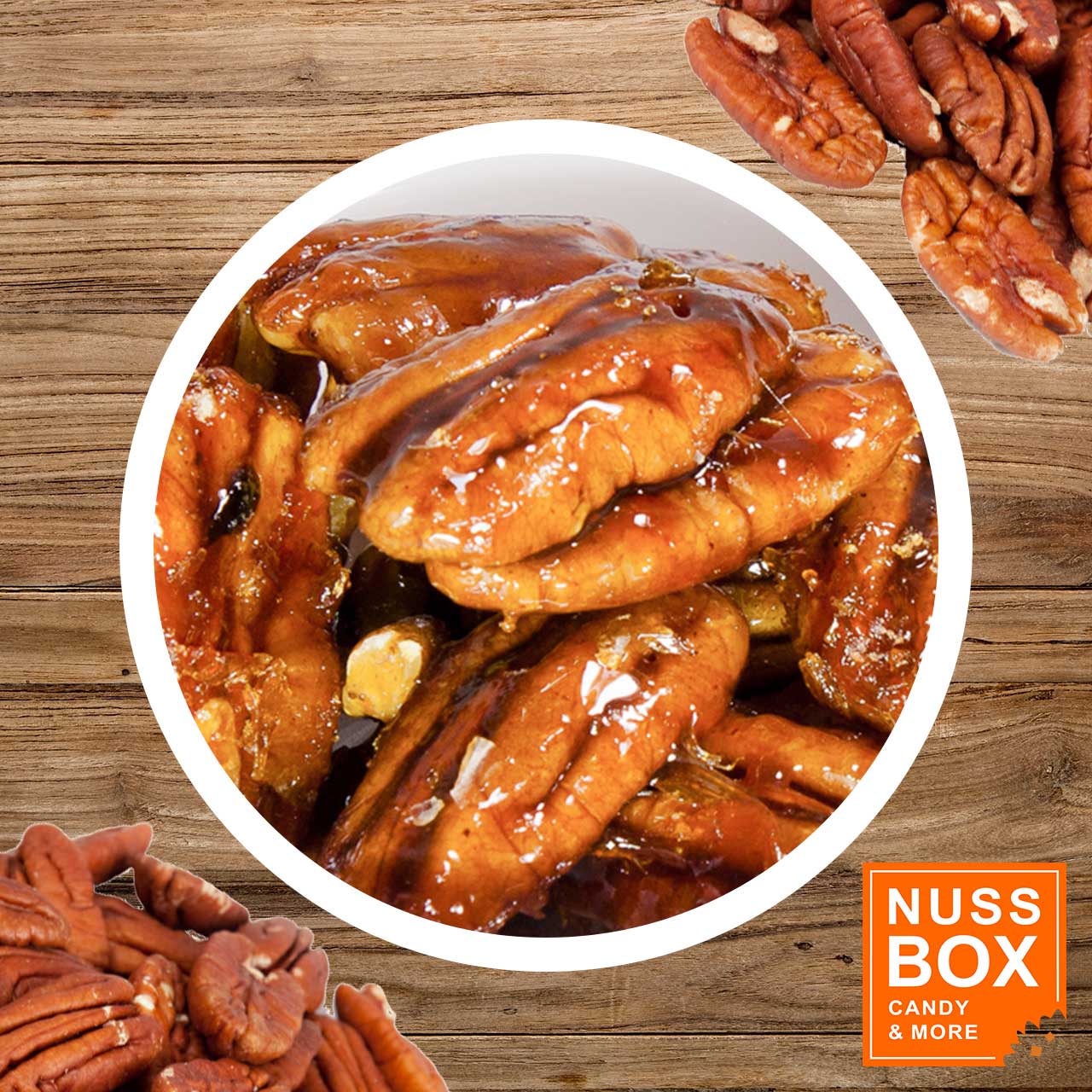 Gebrannte Pekannüsse