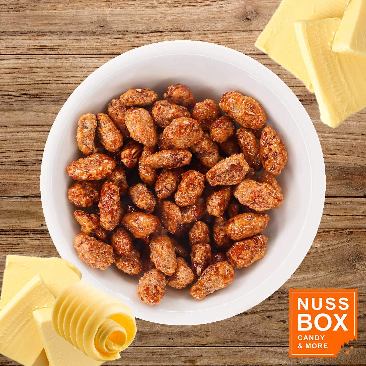 Gebrannte Mandeln mit Butter