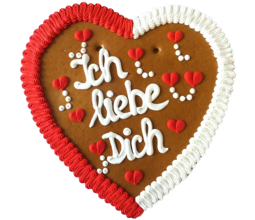 "Ich liebe Dich" XXL – 2000g Lebkuchenherz